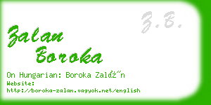 zalan boroka business card